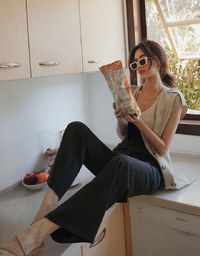 Sleek CEO Slimming Boot-Cut Suit Straight Pants