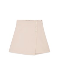 Edgy Chic Asymmetrical Side-Button Skorts
