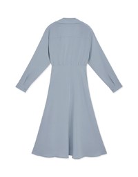 Soigné Dual-Loop Belted Midi Shirt Dress