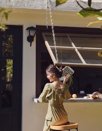 Vintage Button-Down Mini Dress