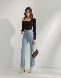 Iconic Asymmetrical One-Sholder Knit Top