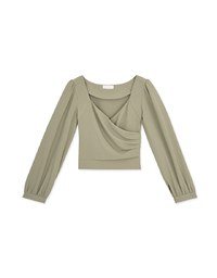Minimal Chic Sweetheart Crossover Ruched Top