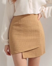 Casual Cooling Asymmetrical Woven A-Line Skirt