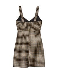 Vintage Plaid Ruched Cami Dress