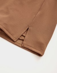 Stark Minimalism High Waisted Slimming Slit Skorts