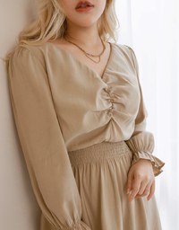 Sweet Sultry Front-Ruched Mini Dress