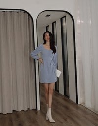 Soigné Sweetheart Side-Knot Mini Dress