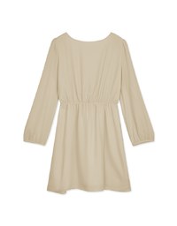 Voguish Layered Pleated Tie-Side Mini Dress