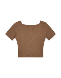 Sweetheart Neckline Minimalist Crop Top