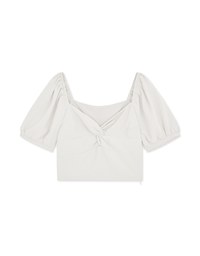 2WAY Finest Knot Puff Sleeve Crop Top