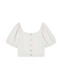 2WAY Finest Knot Puff Sleeve Crop Top