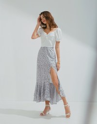 2WAY Finest Knot Puff Sleeve Crop Top