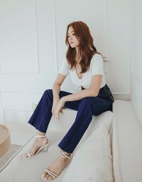 Regular Height- No Filter Snatched Waist Shape-Up Slimming Skinny-Fit Denim Jeans Boot Cut Pants 3.0