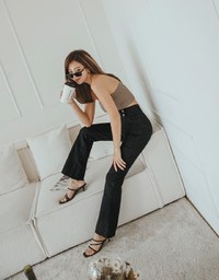 Petite Girl- No Filter Snatched Waist Shape-Up Slimming Skinny-Fit Denim Jeans Boot Cut Pants 3.0