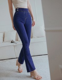 Tall Girl- No Filter Snatched Waist Shape-Up Slimming Skinny-Fit Denim Jeans Boot Cut Pants 3.0