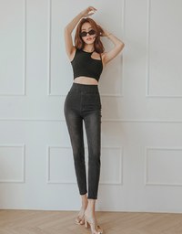 Regular Height- No Filter Snatched Waist Shape-Up Slimming Skinny-Fit Denim Jeans Pants 3.0