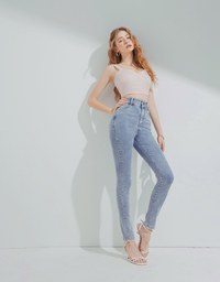 Urban Chic High Waisted Skinny Denim Jeans Pants