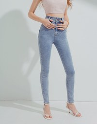 Urban Chic High Waisted Skinny Denim Jeans Pants