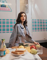 Casual Cooling Frayed Denim Jeans Crop Blazer Jacket