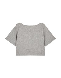 Finest Minimalistic Big U-Neck Crop Top