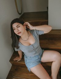 Finest Minimalistic Big U-Neck Crop Top