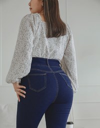 No Filter Snatched Waist Shape-Up Slimming Skinny-Fit Denim Jeans Boot Cut Pants 3.0