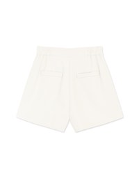 Sleek CEO Style Slimming Bias-Cut Slit Suit Short