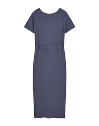 Voguish Curvy Side Ruched Slit Maxi Dress