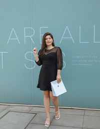 Classy Demure Sweetheart Splice Ruffle Dress
