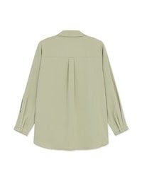 Basic Versatile Anti-Wrinkle Iron Free Blouse Shirt (With Detachable Shoulder Pads)
