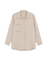 Basic Versatile Anti-Wrinkle Iron Free Blouse Shirt (With Detachable Shoulder Pads)