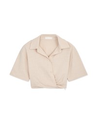 Elevated Casual Scratch Lapel Top