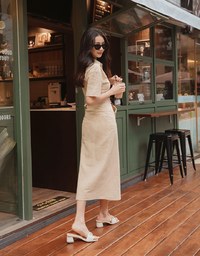 Elevated Casual Scratch Lapel Top