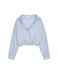 Modern Chic Transparent Sheer Fake Two-piece Blouse Shirt