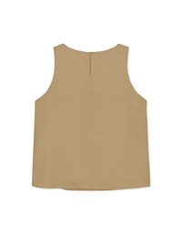 Elevated Detailing Pleated Sleeveless Top