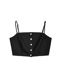 Trendy Thin Strap Faux Leather Cami Top