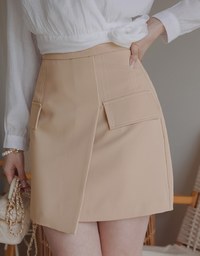 Bias Cut Finest A Line Mini Skirt