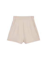 Minimal Classic Pleated High Waisted Shorts