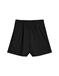 360° High Waisted Side-Button Pleated Suit Shorts