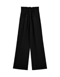 360° High Waisted Side-Button Pleated Wide Pants