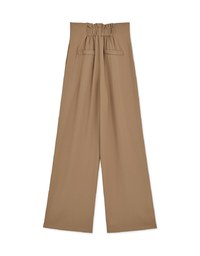 360° High Waisted Side-Button Pleated Wide Pants