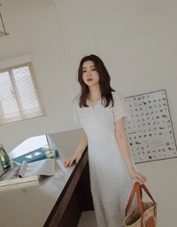 Sweet Sultry Textured Side Tie Ruffled Maxi Dress
