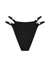 Double Thin Strap Metal Ring Bikini Bottom