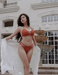 【YANBABY】Metal Ring Criss Cross Bikini Bottom
