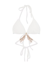 【PUSH UP】Ocean Goddess Jewelry Bikini Top With Detatchable Accessories Bra Padded