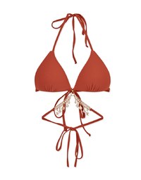 【PUSH UP】Ocean Goddess Jewelry Bikini Top With Detatchable Accessories Bra Padded