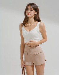 Refined Knit Tank Bra Top