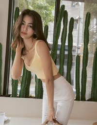 Refined Knit Tank Bra Top