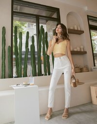 Refined Knit Tank Bra Top
