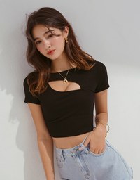 Hollow Design Crop Top